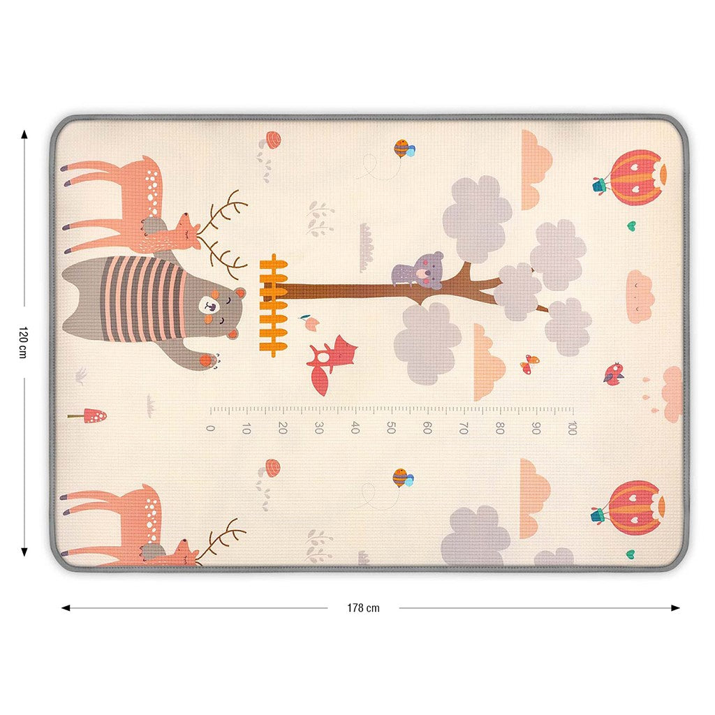 Kétoldalas habszivacs alátét Milly Mally Kinder Animals 178x120 cm