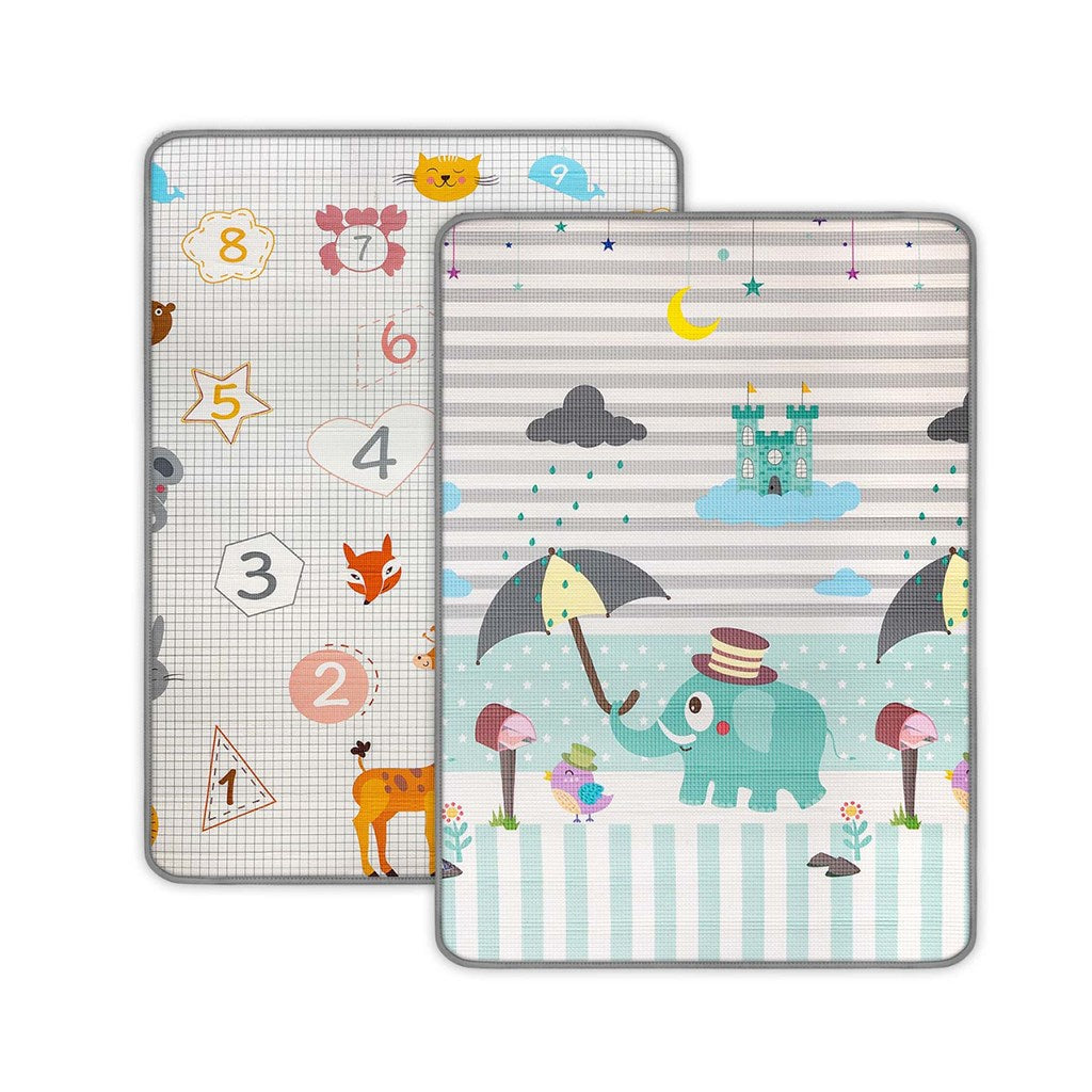 Kétoldalas habszivacs alátét Milly Mally Kinder  Digits and Elephant  178x120 cm