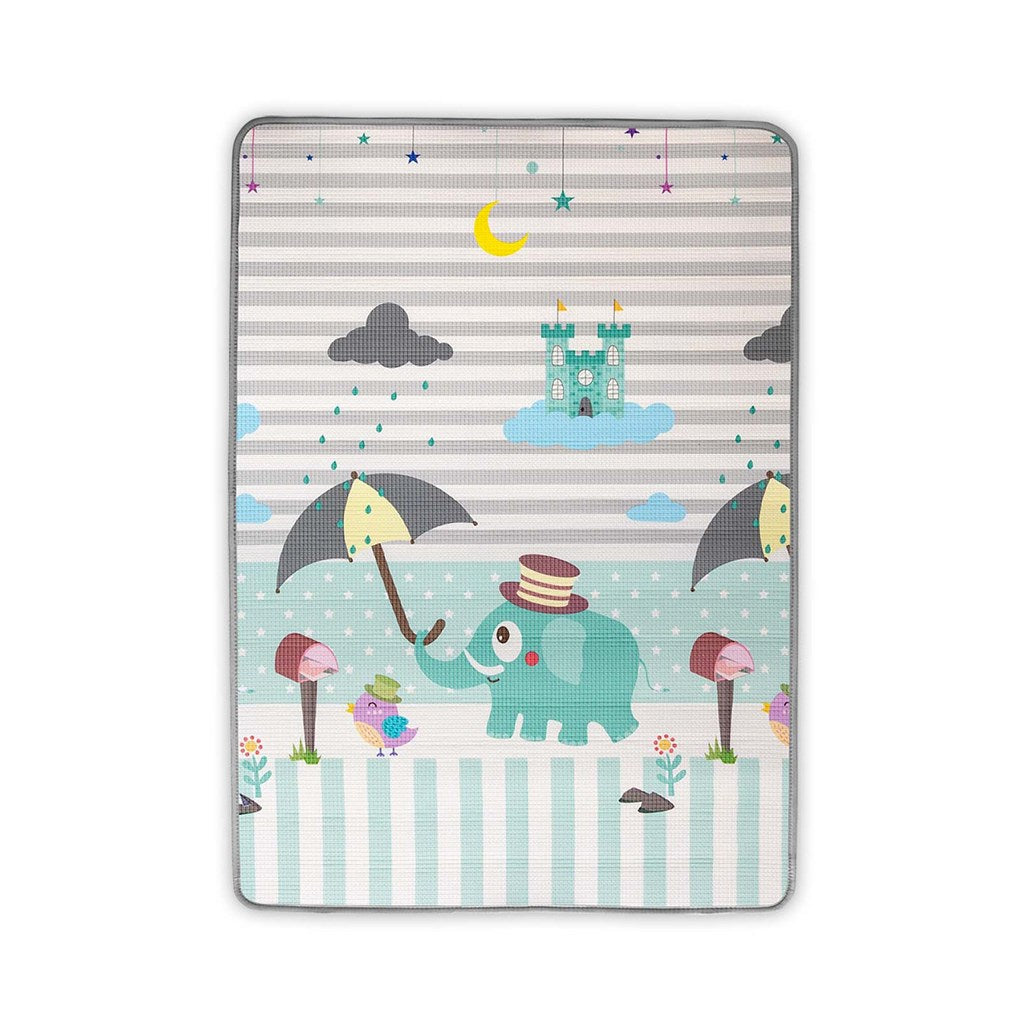 Kétoldalas habszivacs alátét Milly Mally Kinder  Digits and Elephant  178x120 cm