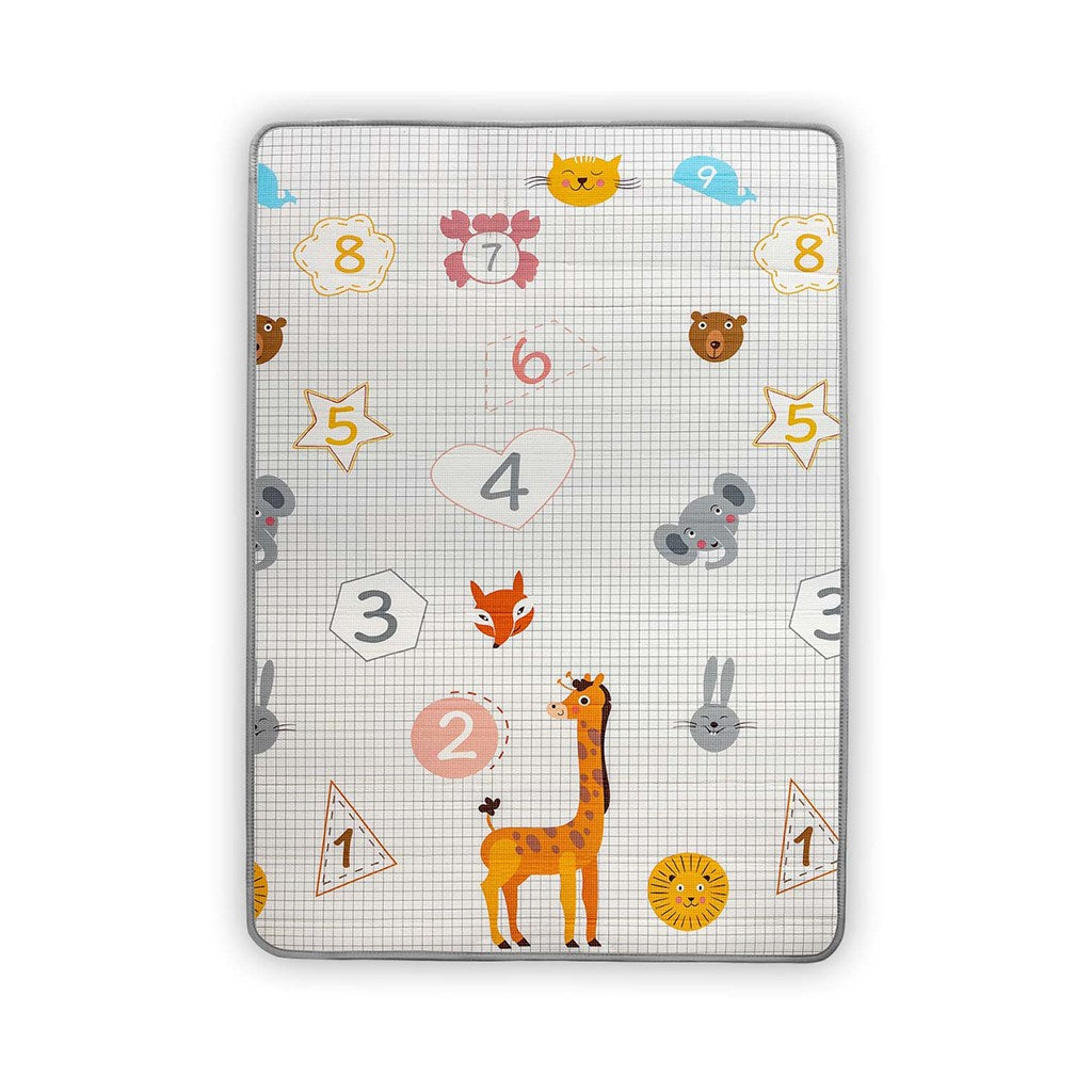 Kétoldalas habszivacs alátét Milly Mally Kinder  Digits and Elephant  178x120 cm