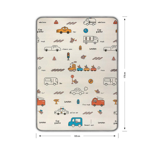 Kétoldalas habszivacs alátét Milly Mally Kinder City 178x120 cm