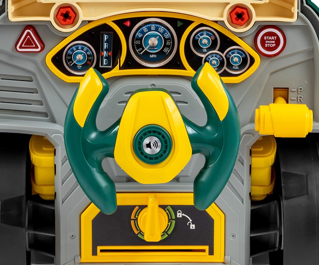 Realisztikus modell az autó elejének nyitható motorháztetőjével, Milly Mally N-GINE green