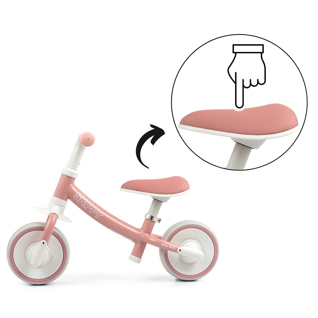 Gyerek futóbicikli Milly Mally Skippy pink