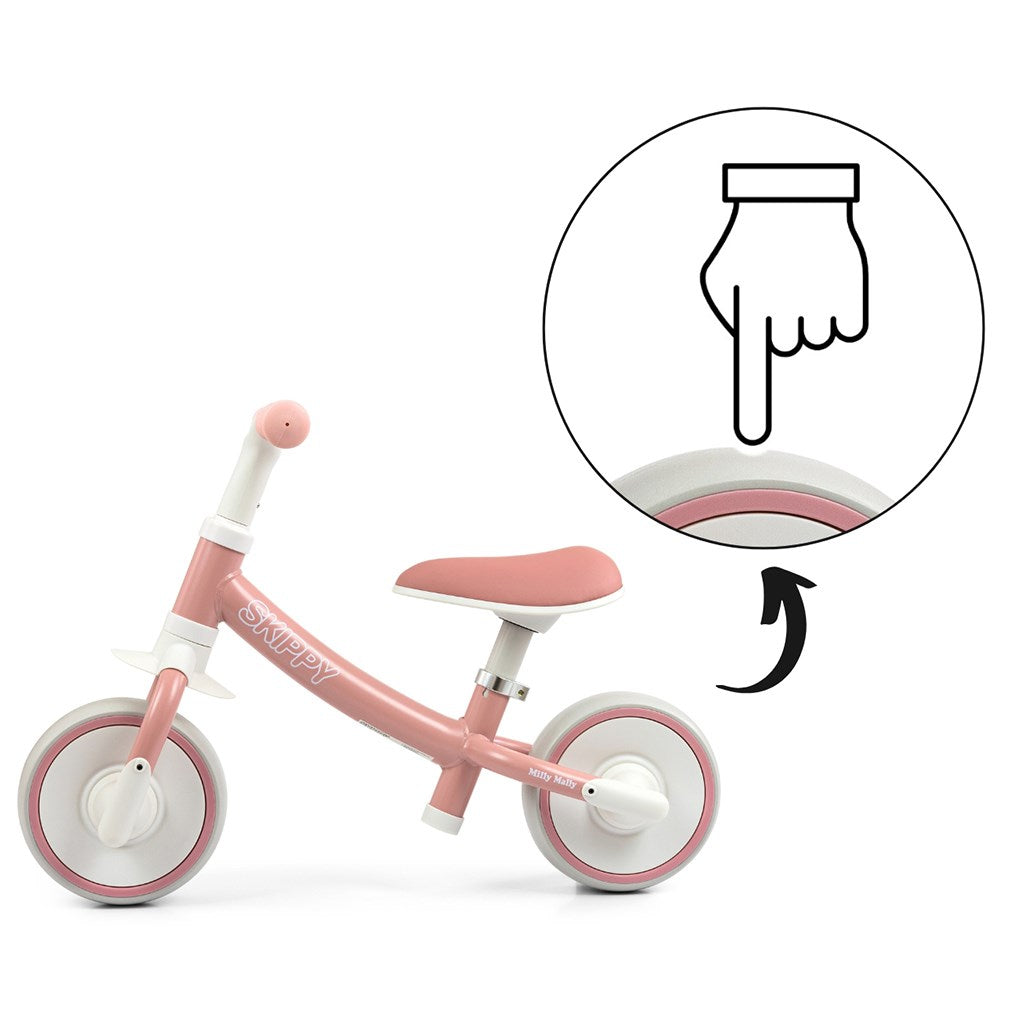 Gyerek futóbicikli Milly Mally Skippy pink
