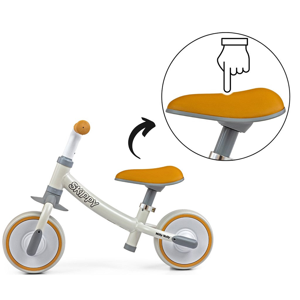 Gyerek futóbicikli Milly Mally Skippy white