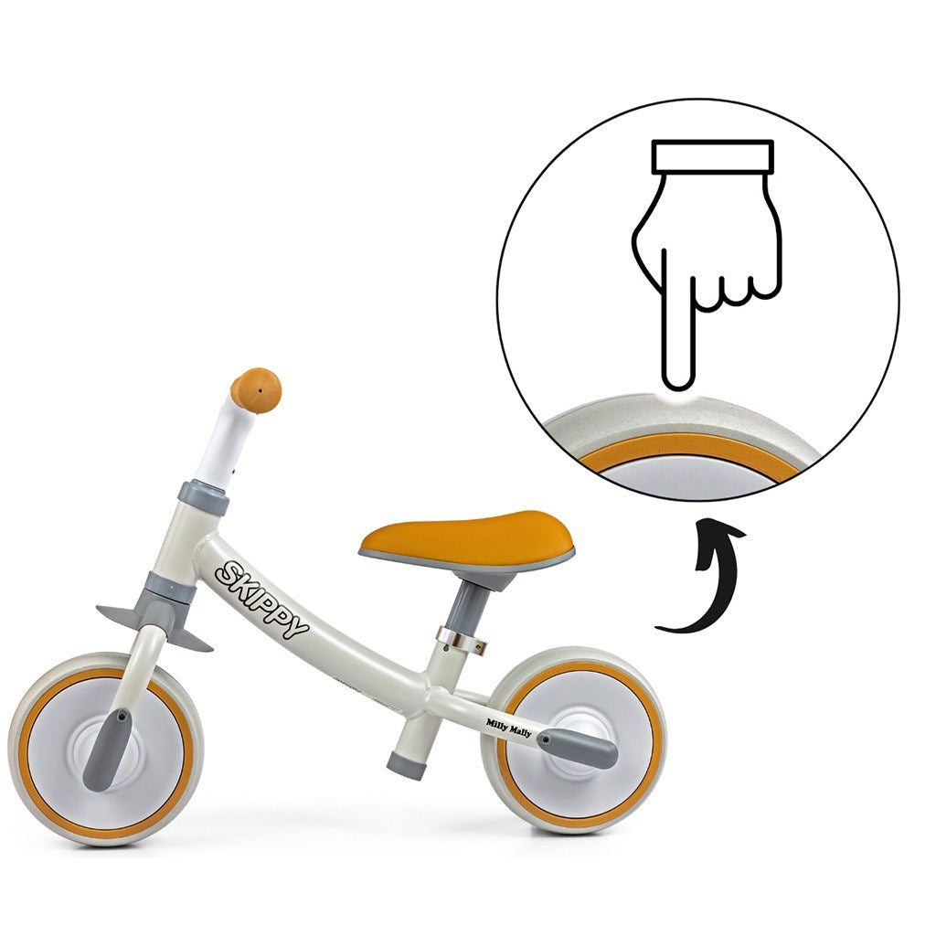 Gyerek futóbicikli Milly Mally Skippy white