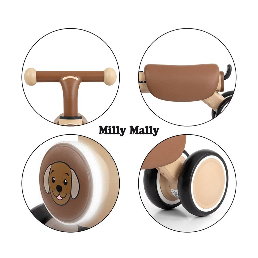 Gyerek futóbicikli  Milly Mally York beige