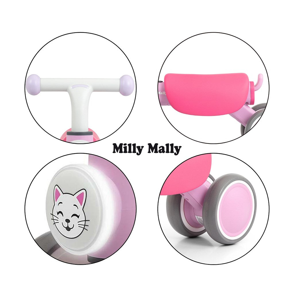 Gyerek futóbicikli  Milly Mally York pink