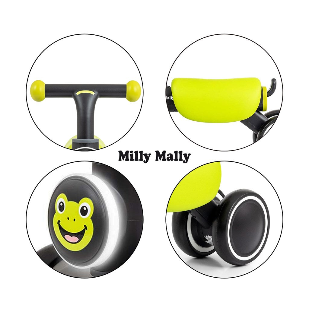 Gyerek futóbicikli  Milly Mally York green