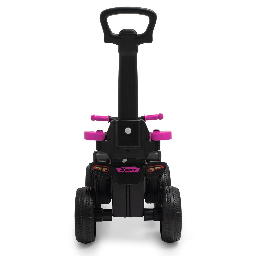 Bébitaxi tolókarral Baby Mix Mega Prime EVA  rózsaszín (Sérült csomagolás)