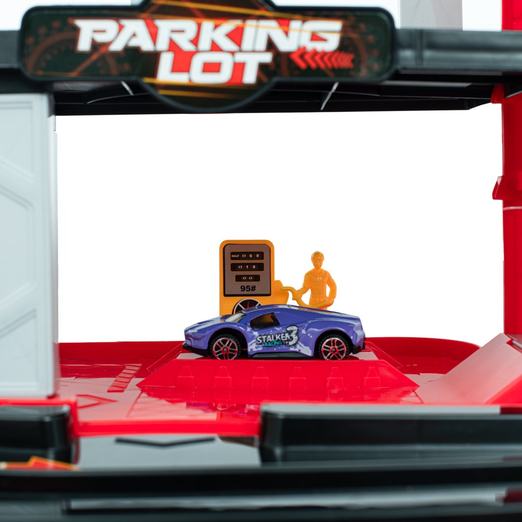 Gyermek garázs helikopterrel Baby Mix (Sérült csomagolás)