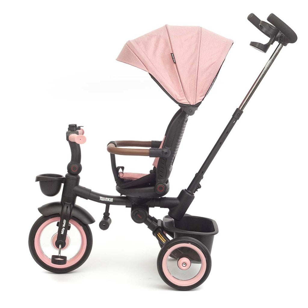 Luxus gyerek tricikli világítással Milly Mally Twinkle pink