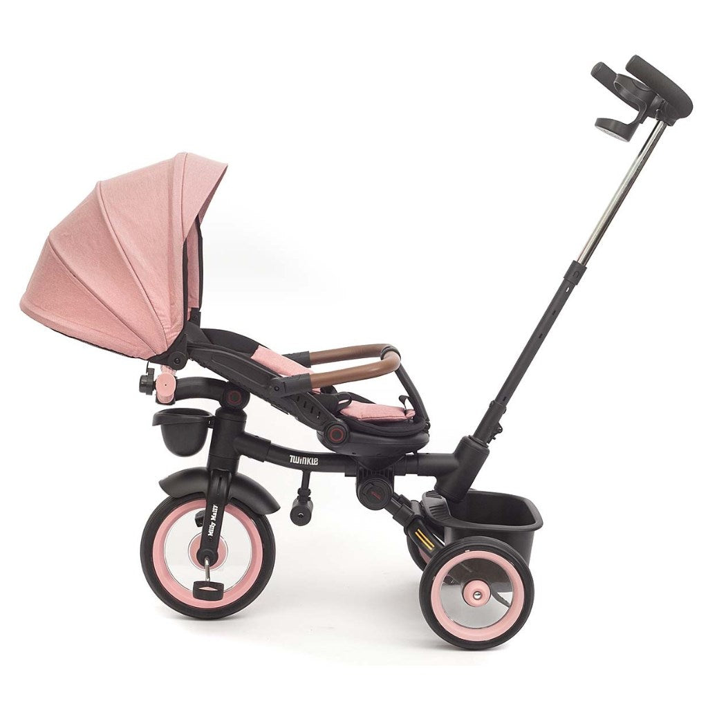 Luxus gyerek tricikli világítással Milly Mally Twinkle pink