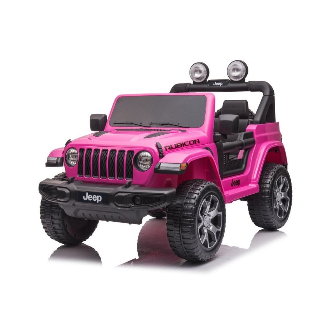 Gyermek elektromos autó Baby Mix Jeep Wrangler Rubicon rózsaszín (Sérült csomagolás)