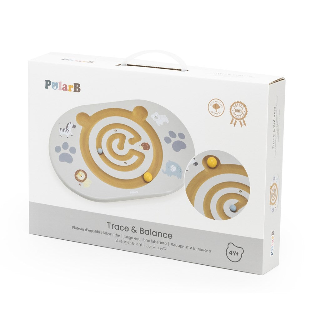 Fából egyensúlyozó labirintus Viga