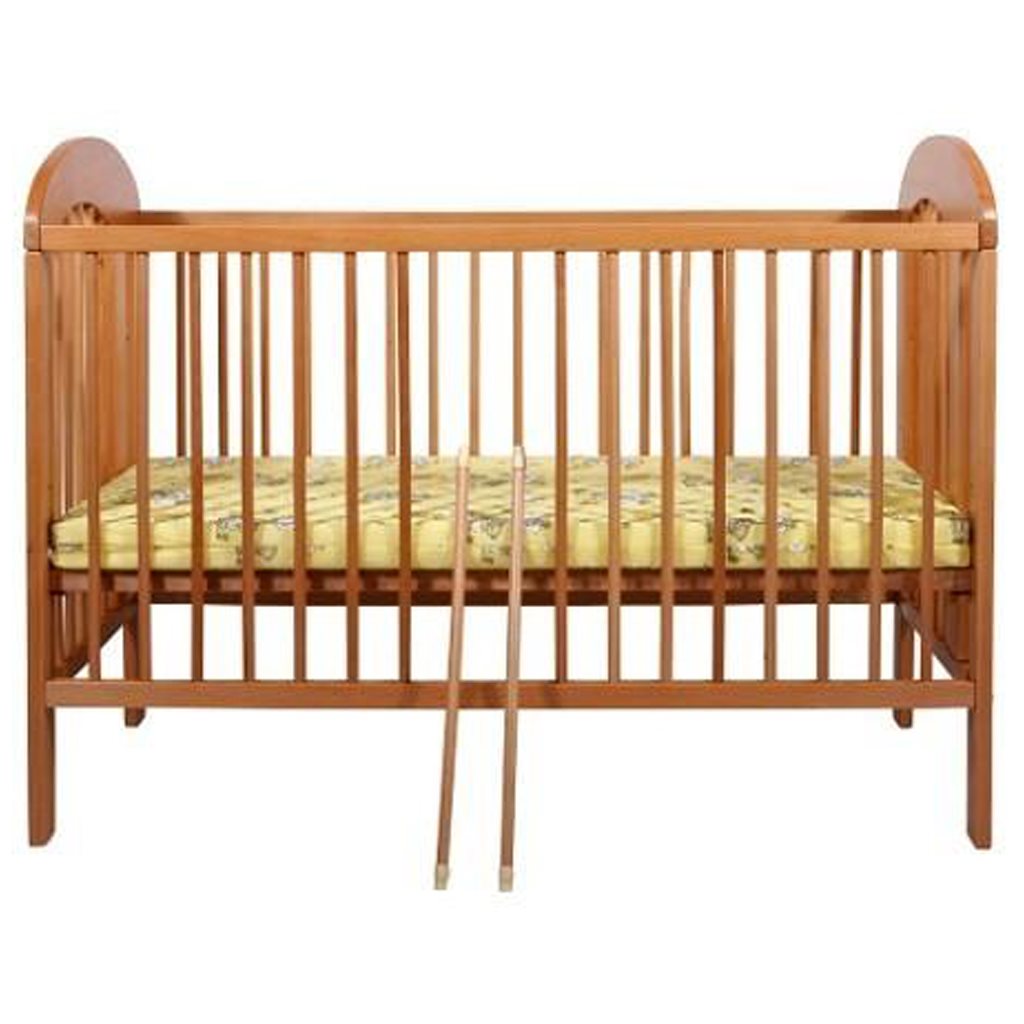 Bükkfa kiságy New Baby Natalie - természetes