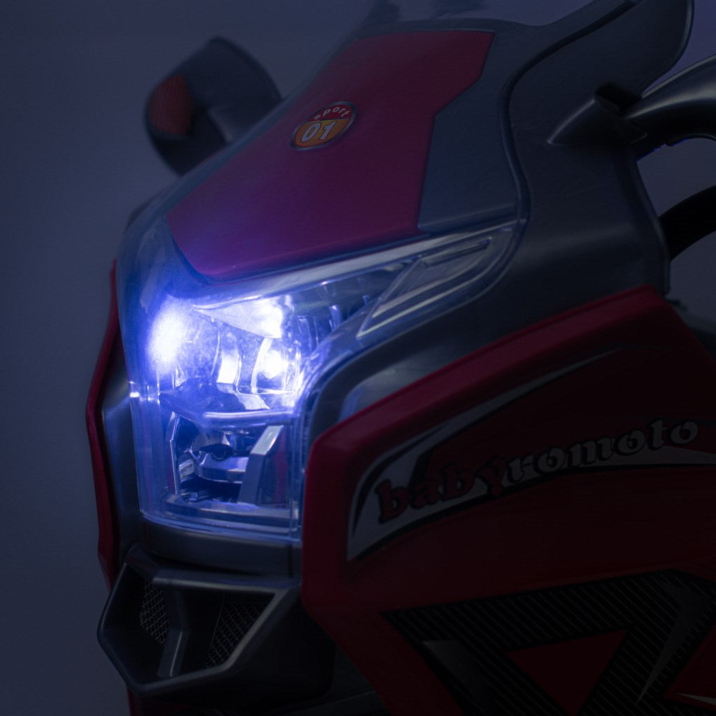 Gyermek elektromos motor Baby Mix RACER piros fekete