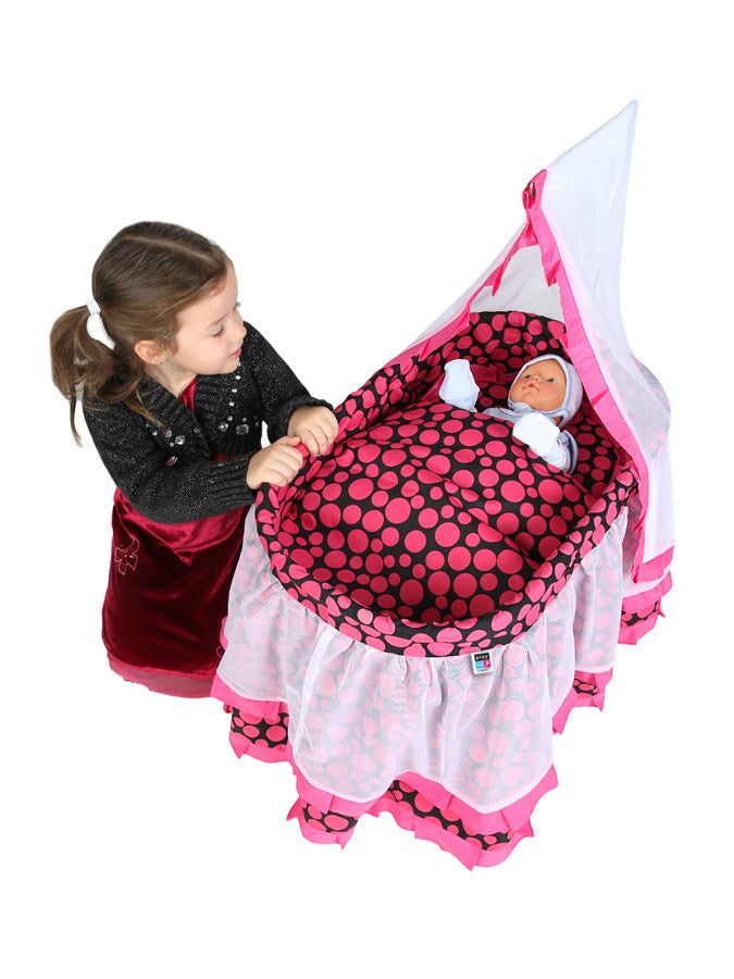 Játék kiságy PlayTo Nikolka rózsaszín