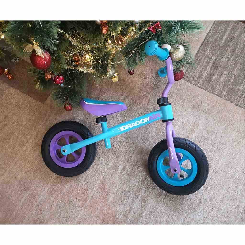 Gyerek futóbicikli Milly Mally Dragon fékkel narancssárga - kék