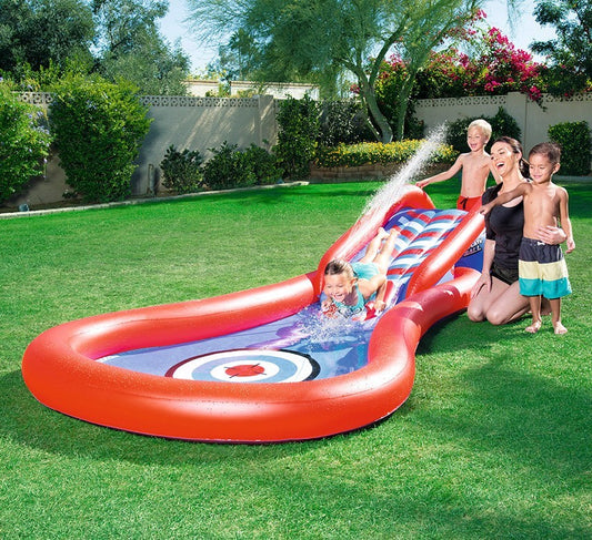 Bestway 53054 150" X 69" X 27" / 3,81 m x 1,75 m x 69 cm-es ágyúgolyós pancsoló és játszómedence