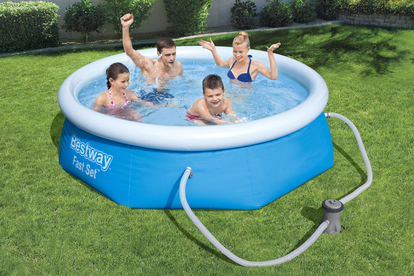 Bestway 57268 gyorsan tölthető medence szűrőszivattyúval 2