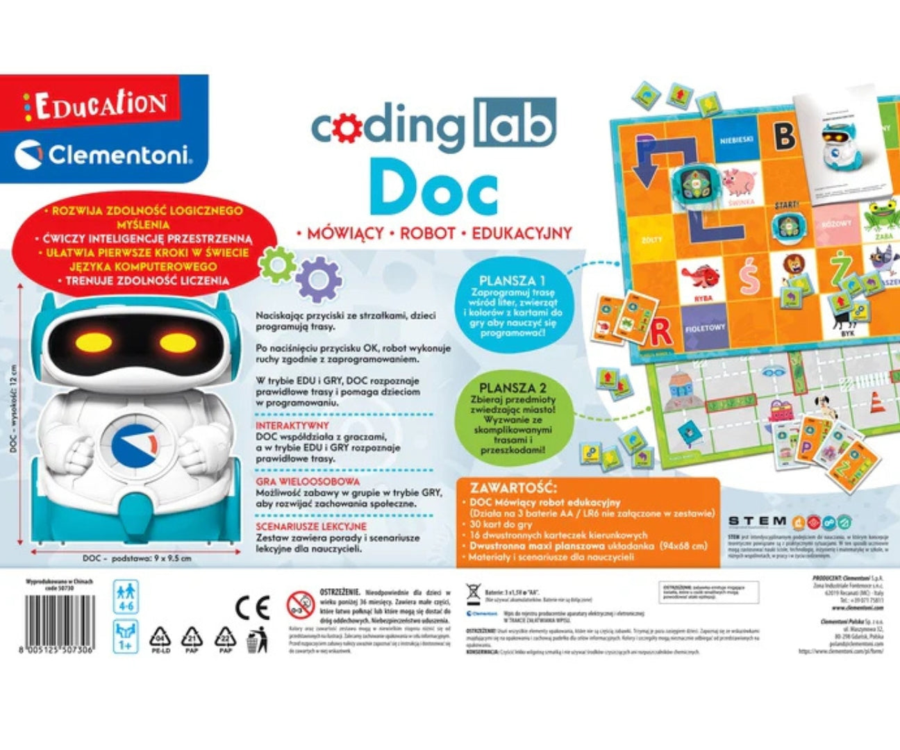 Clementoni Educational Games 50730 Oktatórobot Doc