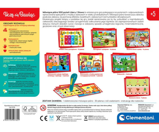 Clementoni Educational Games 50780 Beszélő toll 500 kérdéssel