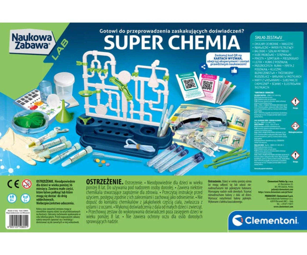 Clementoni Science Fun Lab 50805 Szuper Kémia