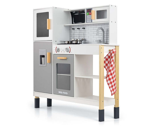 Esket szürke fa konyha