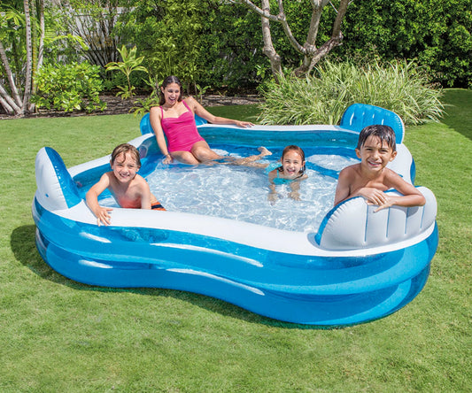 Intex 56475NP családi medence ülésekkel 229cm x 229cm x 66cm