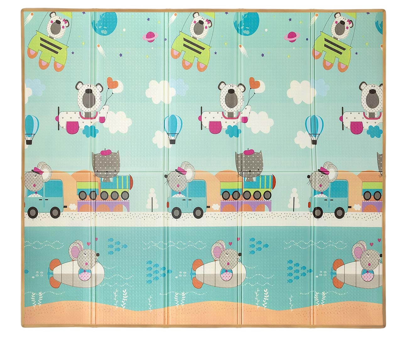 Játssz cirkuszt és utazz T1 összecsukható habszivacs szőnyeg