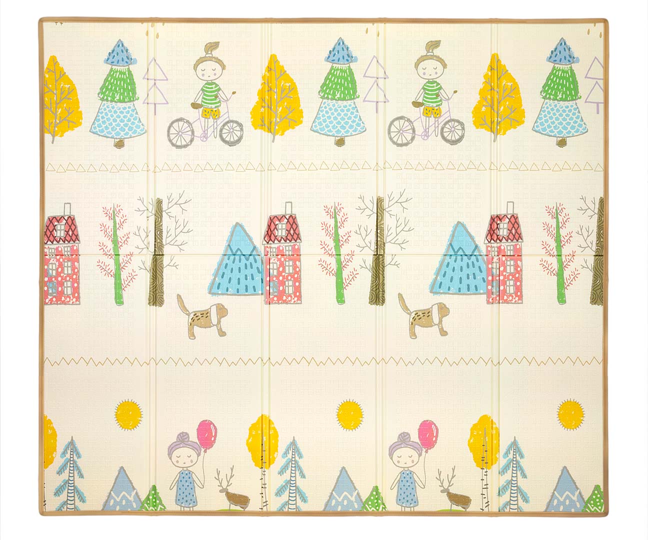 Play Girl and Numbers T1 Összecsukható Habszivacs Matrac