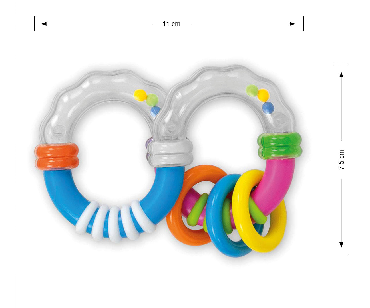 Milly Mally csörgő - 8 db-os alakú csörgő - 0581