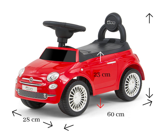 Milly Mally Ride On Fiat 500 piros