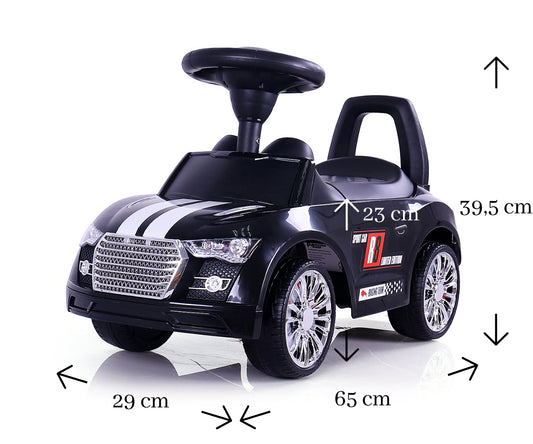 Milly Mally Ride On Racer Fekete