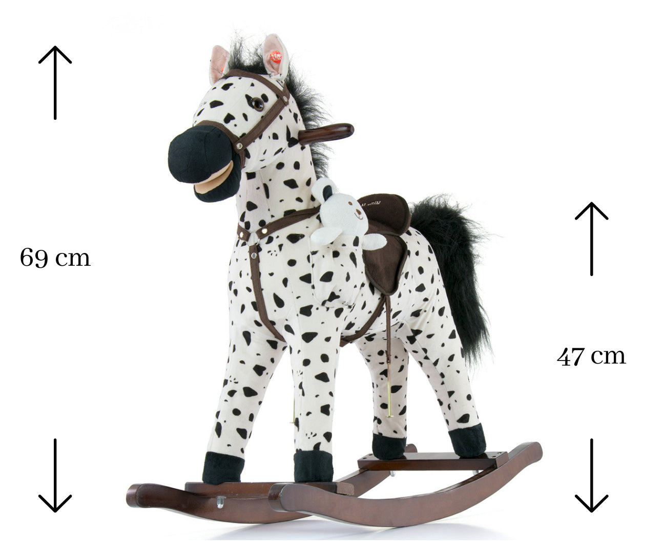 Milly Mally hintaló mustang fekete pöttyös