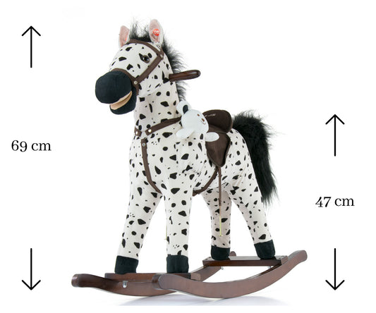 Milly Mally hintaló mustang fekete pöttyös