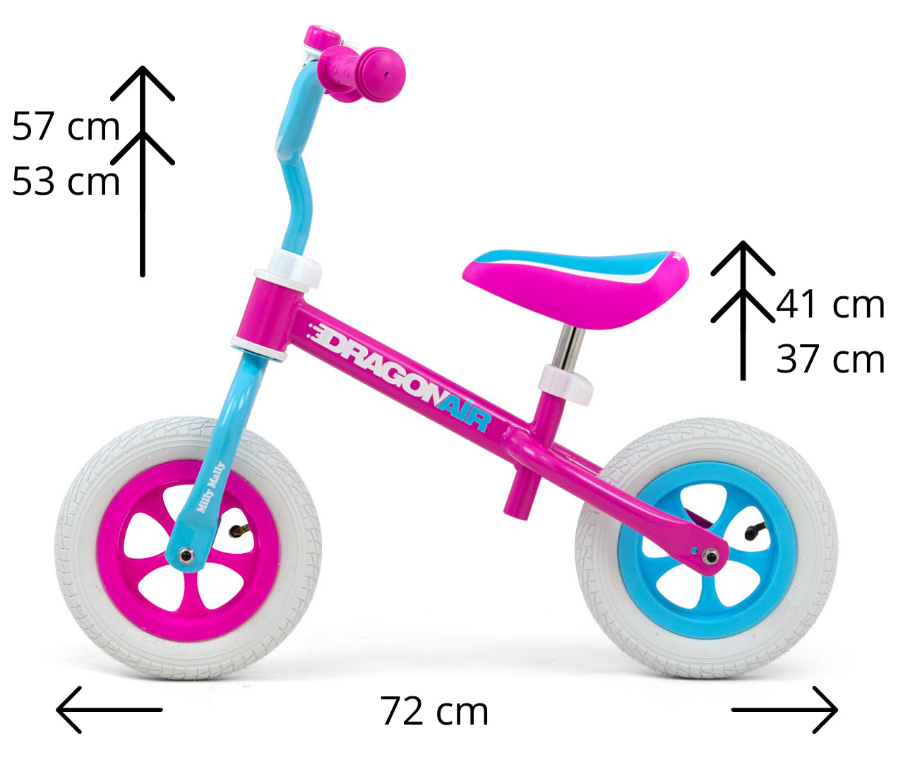 Milly Mally túrabicikli Dragon Air Candy