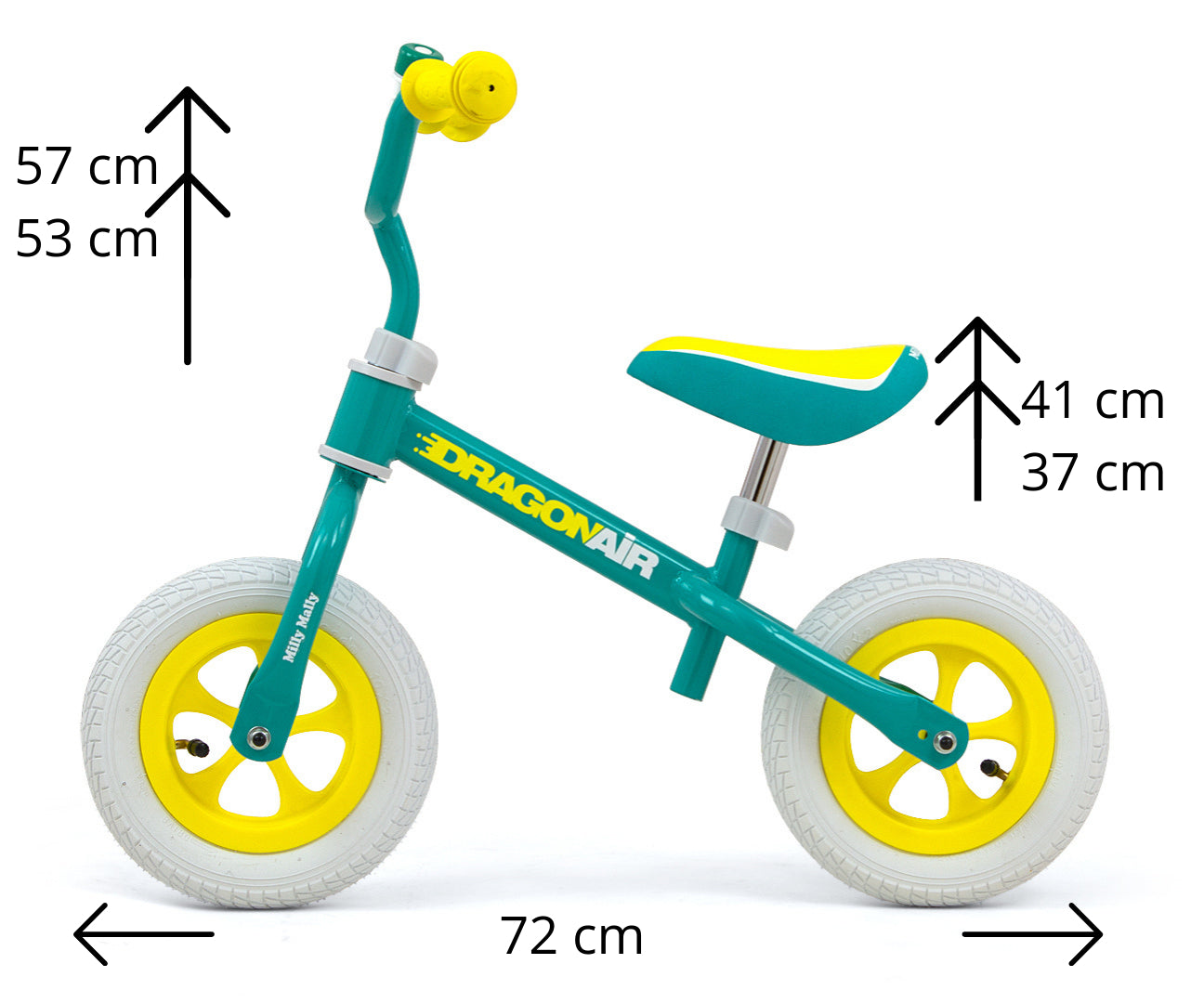 Milly Mally túrabicikli Dragon Air Mint