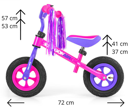 Milly Mally túrabicikli Dragon Air Pink