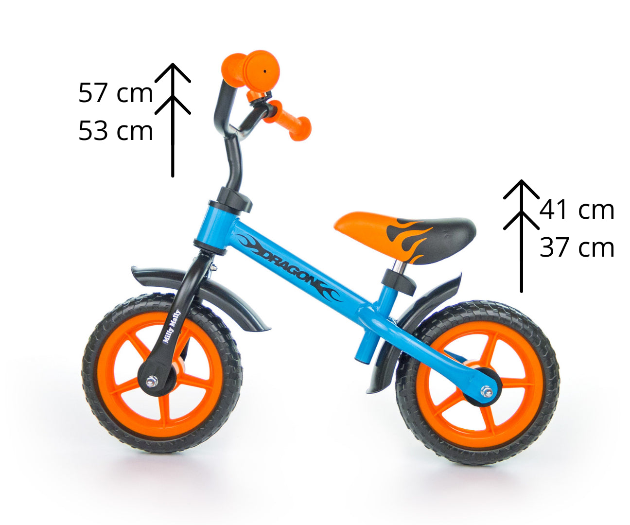 Milly Mally túrabicikli Dragon narancssárga-kék