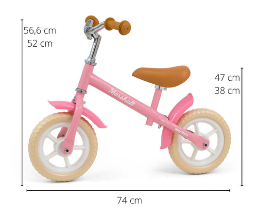 Milly Mally túrabicikli Marshall Pink