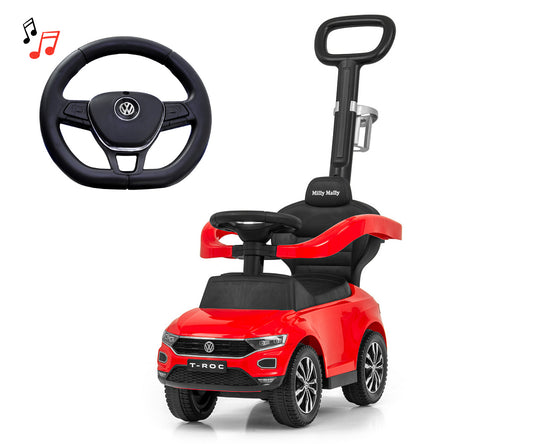 VOLKSWAGEN T-ROC piros kormányzárral ellátott jármű