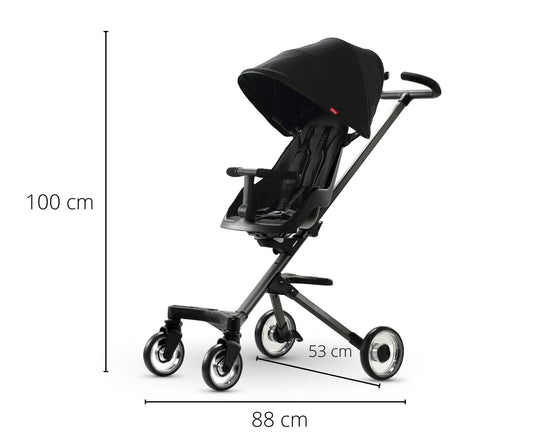 Qplay Easy 3 az 1-ben fekete babakocsi