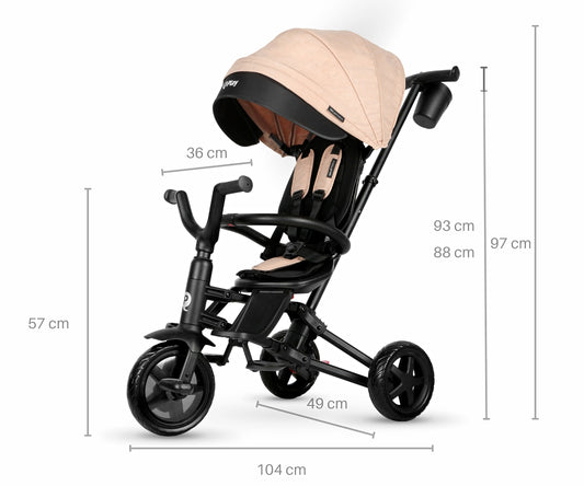 Qplay tricikli Nova Niello Khaki