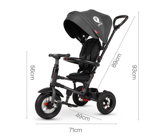Qplay Rito Air tricikli fekete