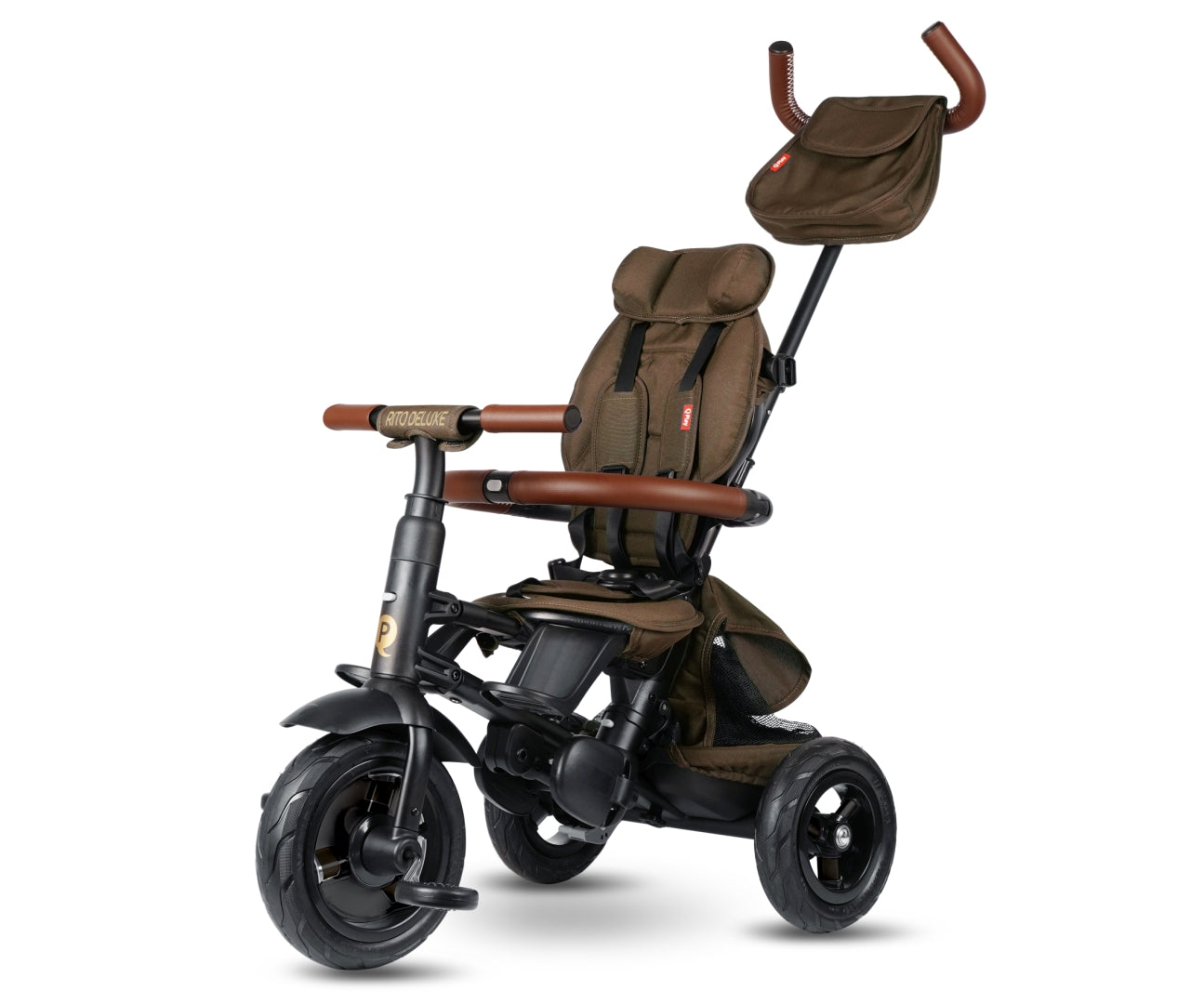 Qplay Rito Deluxe gumi barna tricikli