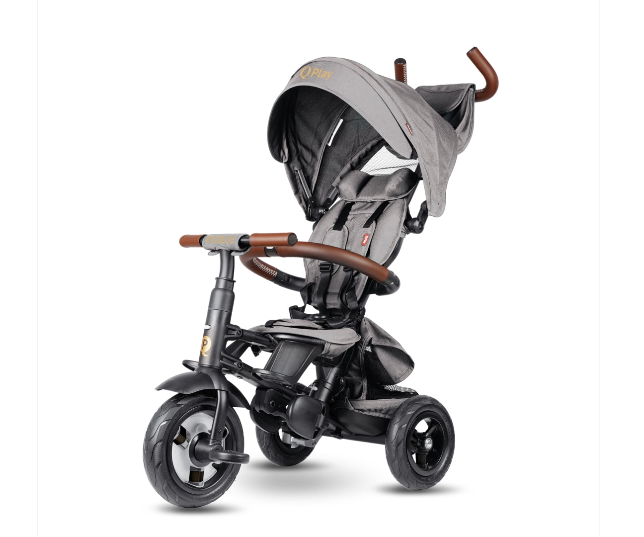 Qplay Rito Deluxe gumi szürke tricikli