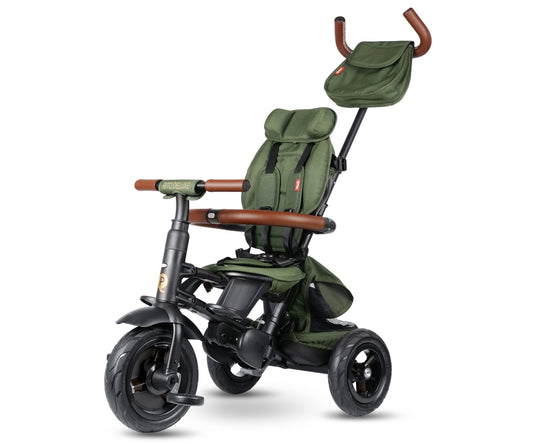 Qplay Rito Deluxe gumi olívazöld tricikli
