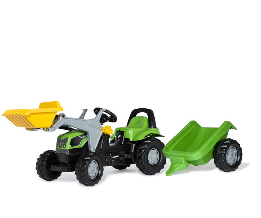 Rolly Toys 023196 Rolly Kid Deutz Fahir 5115G TB traktor kanállal és utánfutóval